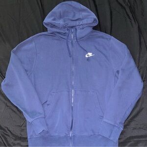 Nike Deep Navy Blue Full-Zip Hoodie